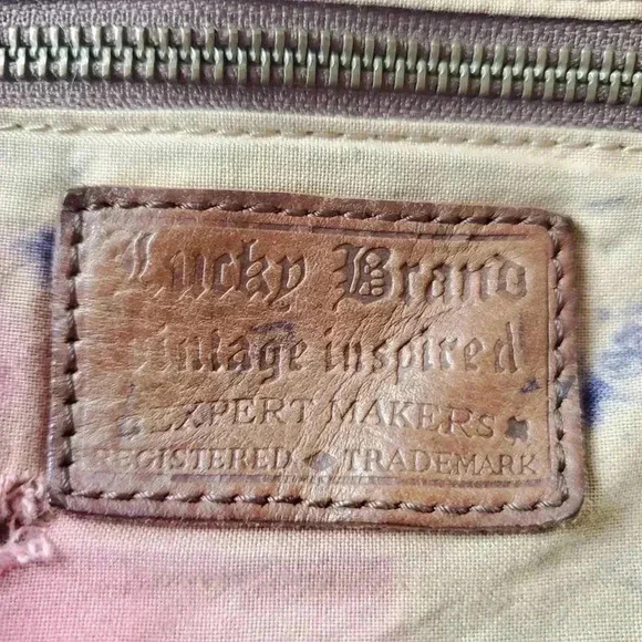 Lucky Brand Y2K Brown Leather Shoulder Bag - Picture 13 of 15